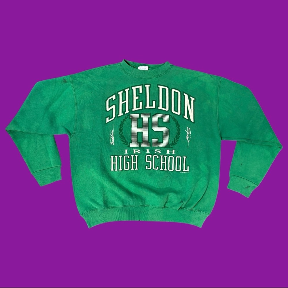 90s Sheldon Irish High School Sweatshirt